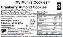 Load image into Gallery viewer, 9. CRANBERRY ALMOND COOKIES 蔓越莓杏仁饼 53pcs+-310g+-