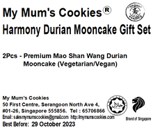 Load image into Gallery viewer, Bundle of 2 sets - Harmony Durian Mooncake Gift Set (2 sets, total 4 pcs X 170g)