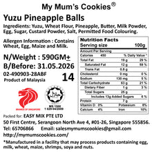 Load image into Gallery viewer, 2. YUZU PINEAPPLE BALLS 柚子球 41pcs+- 590g+-
