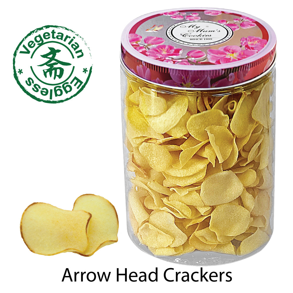 21. ARROWHEAD CRACKERS 慈菇片 (斋）180g+- Vegan Eggless