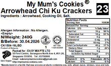Load image into Gallery viewer, 23. ARROWHEAD CRACKERS 慈菇片 (斋）240g+- Vegan Eggless
