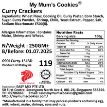 Load image into Gallery viewer, 24. CURRY CRACKERS 咖喱脆角 250g +-
