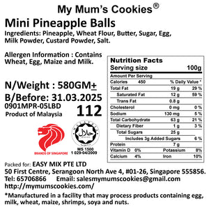 38. MINI PINEAPPLE BALLS 迷你黄金旺来球  80pcs+-