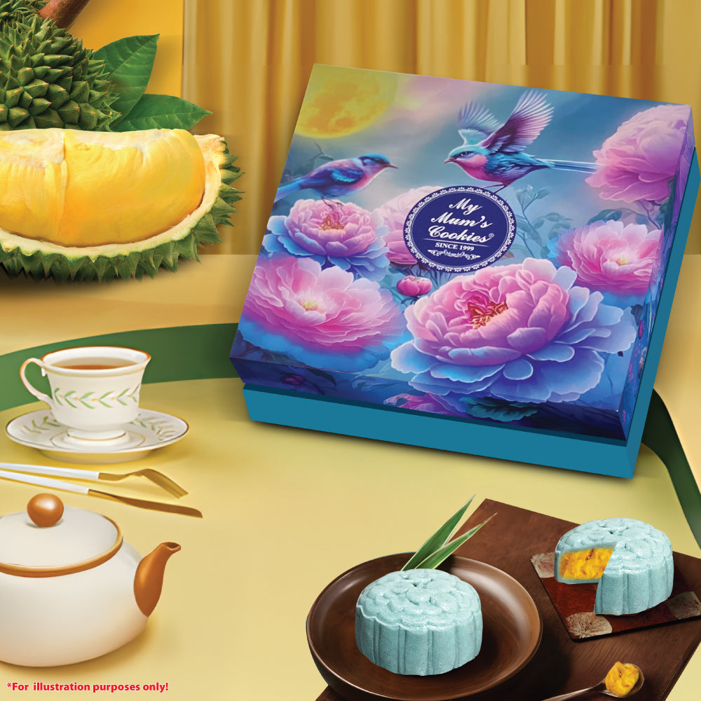 1-for-1 (2 boxes & 2 bags) Tree-Ripened MSW Durian Mooncake Gift Set (Total 8 pcs X 170g)