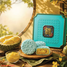 Load image into Gallery viewer, 1-for-1 (2 boxes &amp; 2 bags) Tree-Ripened MSW Durian Mooncake Gift Set (Total 8 pcs X 170g)
