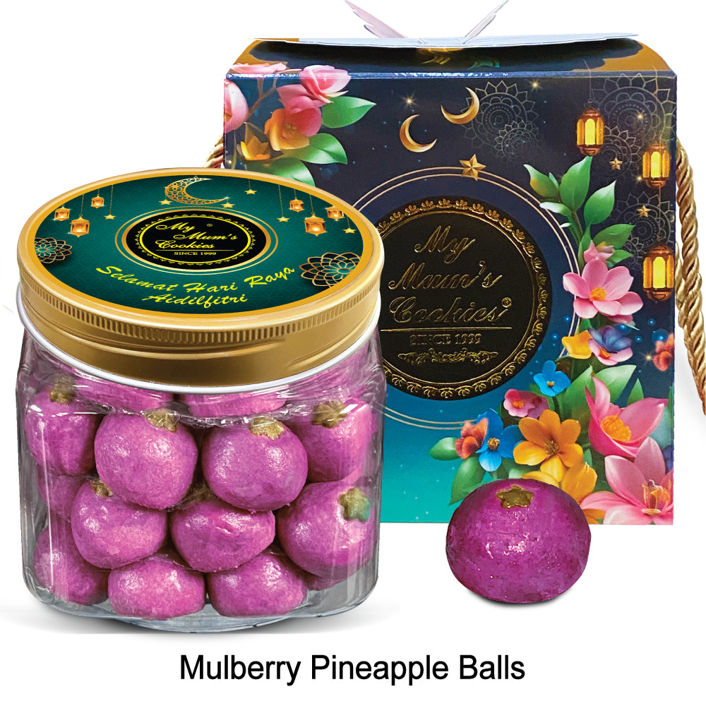 4. MULBERRY PINEAPPLE BALLS 桑葚箩球  44pcs+-550g+-