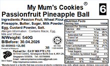 Load image into Gallery viewer, 6. PASSION FRUIT PINEAPPLE BALLS 百香凤梨酥 41pcs+-540g+-
