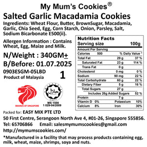 3. SALTED GARLIC MACADAMIA COOKIES（NEW)