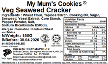Load image into Gallery viewer, 40. SEAWEED CRACKERS 海藻饼干 Vegetarian, Eggless vegan, 150g+-
