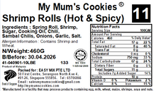 Load image into Gallery viewer, 11. SHRIMPS ROLLS 香脆虾卷 460gram+-
