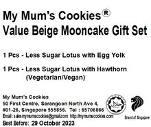 Load image into Gallery viewer, Value Mooncake Gift Set (2 pcs) 180g (Halal）Beige

