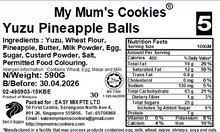 Load image into Gallery viewer, 5. YUZU PINEAPPLE BALLS 柚子球 41pcs+- 590g+-
