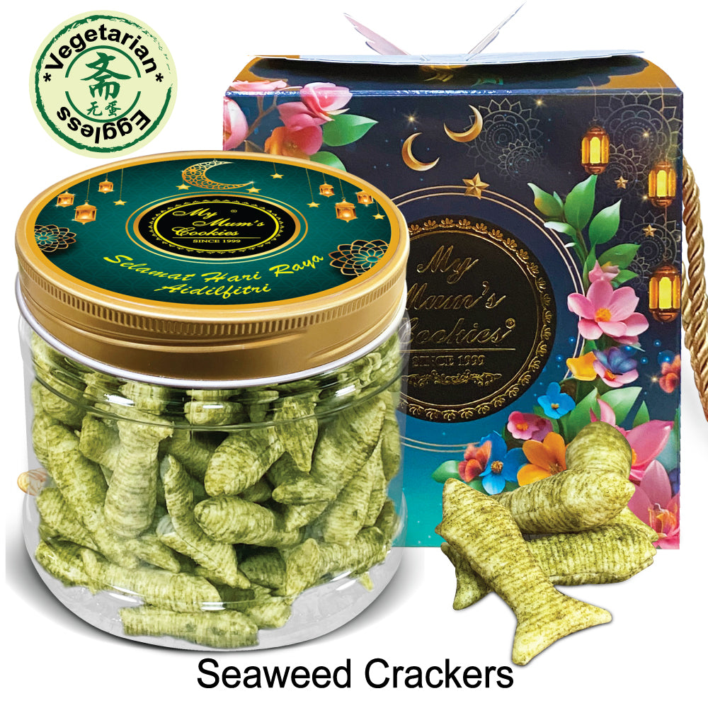 19. SEAWEED CRACKERS 海藻饼干 Vegetarian, Eggless