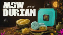 Load and play video in Gallery viewer, Corporate 26 1-for-1 (2 boxes &amp; 2 bags) Tree-Ripened MSW Durian Mooncake Gift Set (Total 8 pcs X 170g)
