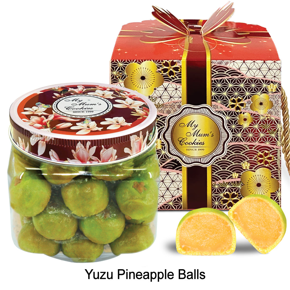 YUZU PINEAPPLE BALL 柚子球 41pcs+- 550g+-