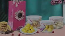Load and play video in Gallery viewer, CORPORATE ORDER VALUE SET C (0302 PINEAPPLE BALL +KUEH BANGKIT + CRANBERRY ALMOND)
