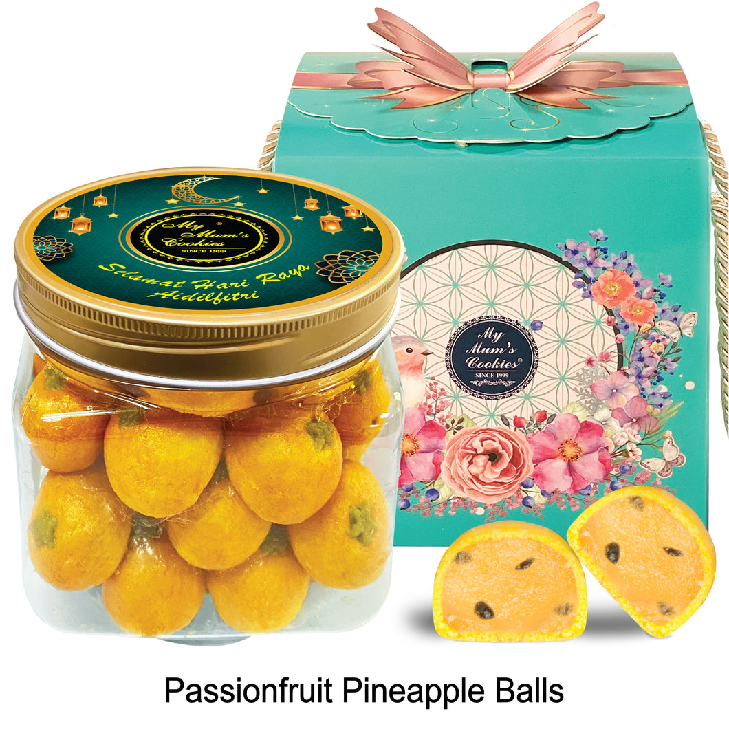 PASSION FRUIT PINEAPPLE BALL 百香凤梨酥(New)41pcs+-535g+-